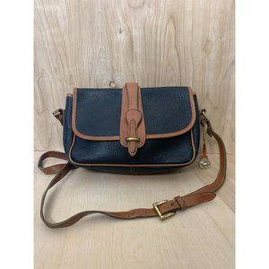 Vintage Dooney & Bourke Leather Essex Equestrian Crossbody Bag